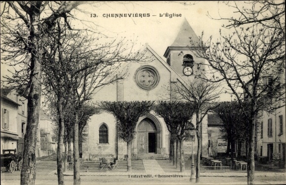 Ak Chennevières Val de Marne, Église