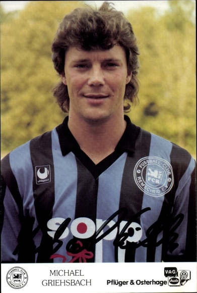 Autogrammkarte Fußballer Michael Griehsbach, FC Remscheid, Autogramm
