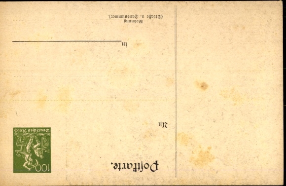Papeteria pocztowa KP Berlin, wystawa znaczków pocztowych 1922, plastik, akt kobiecy, gołąb pocztowy