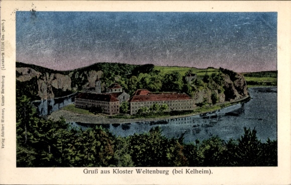 Luna Postcard Kelheim an der Donau Lower Bavaria, Weltenburg Monastery