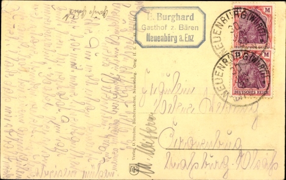 Postcard Neuenbürg an der Enz Black Forest, general view