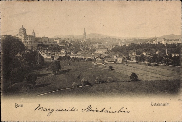 KP Bern City, kanton Berno, góra Gurten, widok całkowity, Marguerite Steinhauslin