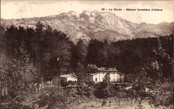 KP Évisa Corse du Sud Corsica, leśniczówka Aitone