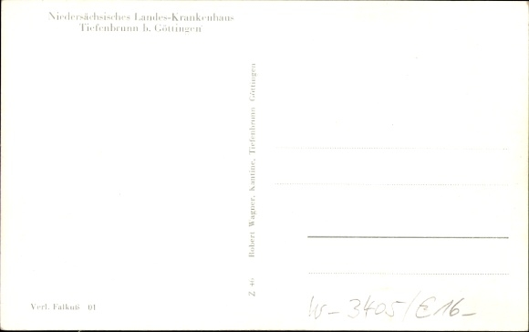 Postcard Tiefenbrunn Rosdorf Lower Saxony, State Sanatorium Rasemühle, Villa, Administration, Swimming Pool