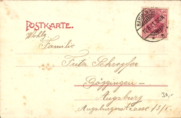 Postcard Reilsheim Bammental in Baden, Evangelical Church, Grocery Store, Gasthaus zur Sonne, Total