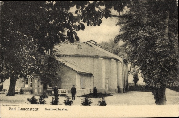Postcard Bad Lauchstädt Saalekreis, Goethe Theater