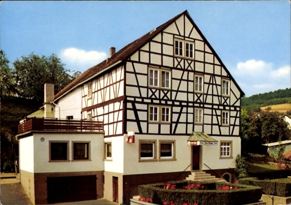 Ak Volkersbrunn Schadensbach im Spessart, Gasthaus-Pension Rose