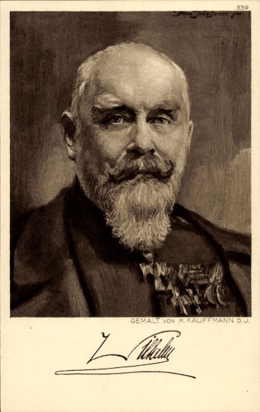 Künstler Ak Kauffmann d.J., H., König Wilhelm II. von Württemberg, Portrait