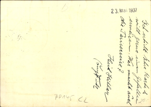Postwaardekaart Stuttgart, Intern Solitude race 1937, NSKK Motor Brigade Southwest, PP 145 C2