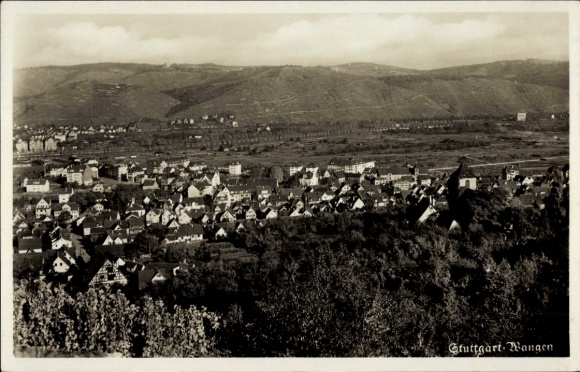 Postcard Wangen Stuttgart am Neckar, Panorama