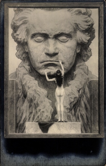 Art Nouveau Postcard Fidus, Ludwig van Beethoven, German composer, Viennese Classicism