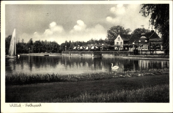 Postcard Willich am Niederrhein, Volkspark