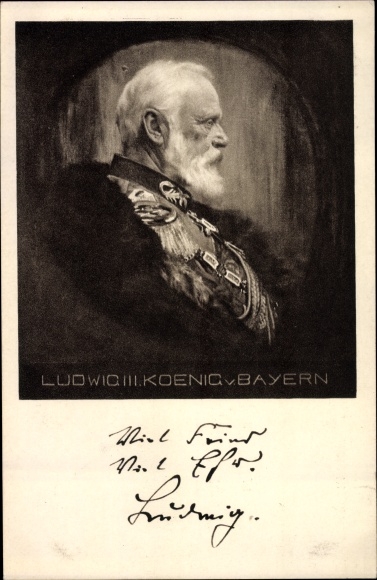 Artist PC King Ludwig III. of Bavaria, Portrait, DRK