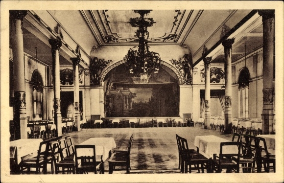 Ak Hohndorf im Erzgebirge, Hotel Deutsches Haus, Inh. L. Wagner, Saal