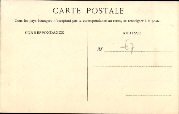 Postcard Tombola de de Decennale Jackpot, Double Phaeton de Dion Bouton