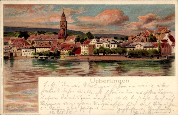 Artist Chromo-Litho Biese, C., Überlingen am Bodensee, general view