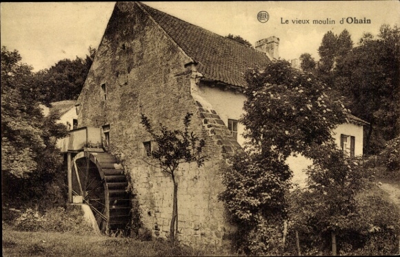 CPA Ohain Brabant wallon, Le vieux moulin