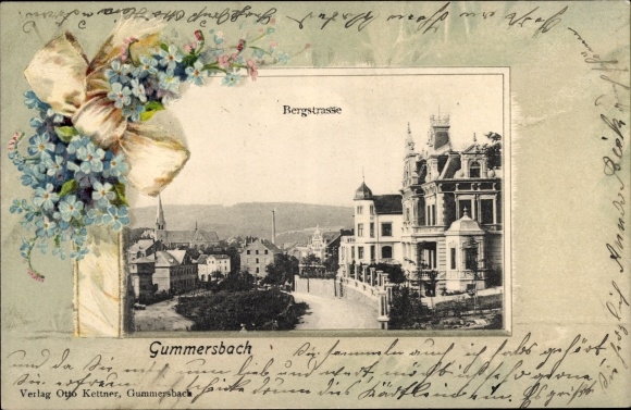 Embossed passe-partout PC Gummersbach in the Oberberg district, Bergstrasse