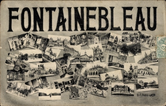 Ak Fontainebleau Seine et Marne,  mit Ansichten von  viele Gebäude und Landschaften