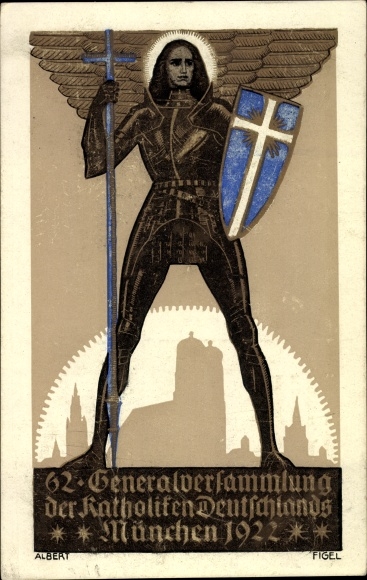Artist PC Munich Bavaria, No. 2 Albert Figel, 62nd General Assembly d. Catholics of Germany
