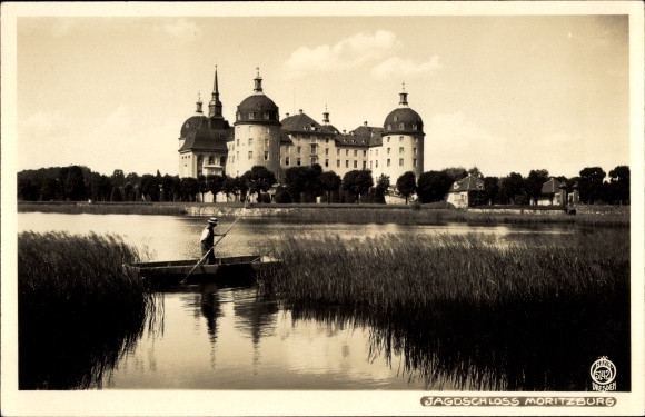 Ak Moritzburg in Sachsen, Jagdschloss, Hahn 5142