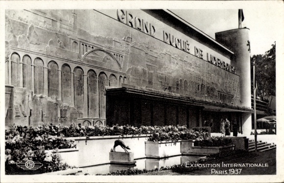 Ak Paris VI Luxembourg, Pavilion du Luxembourg, Exposition Internationale, Parijs 1937, Archite...