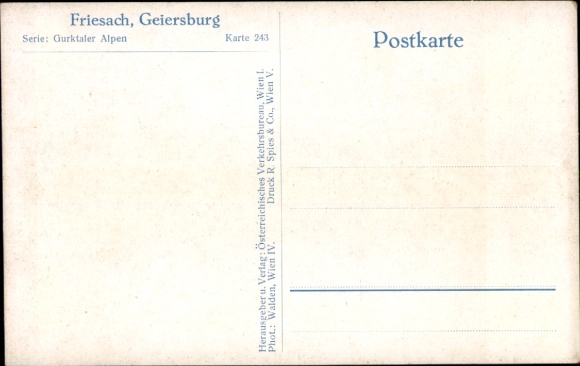 Postcard Friesach in Carinthia, Geiersburg