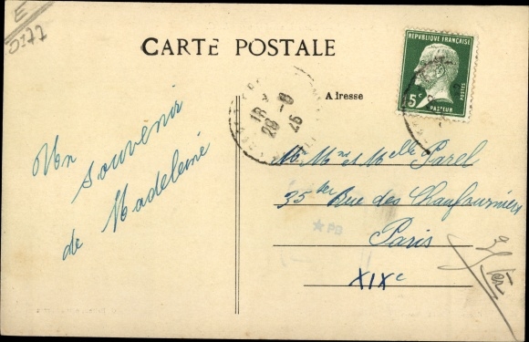 Ak Lorrez-le-Bocage Seine et Marne, Place Louis Lejeune