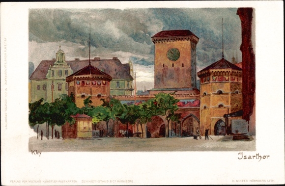 Artysta lito Kley, Heinrich, Monachium, Isartor