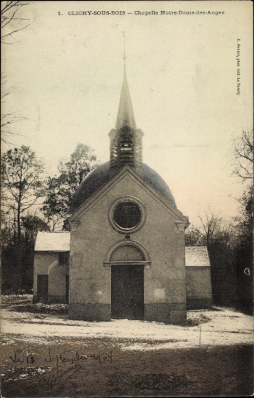 Ak Clichy sous Bois Seine Saint Denis, Chapelle Notre-Dame-des-Anges