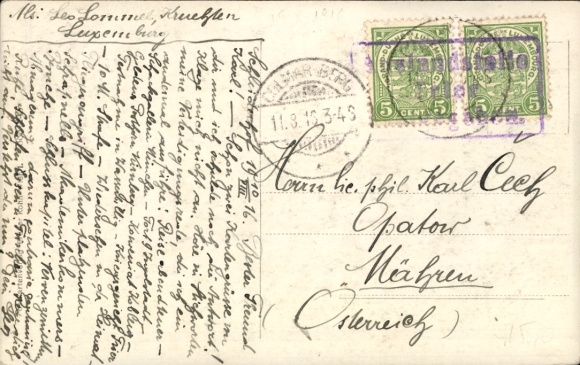 Postcard Grand Duchess Marie Adelheid of Luxembourg, seated portrait