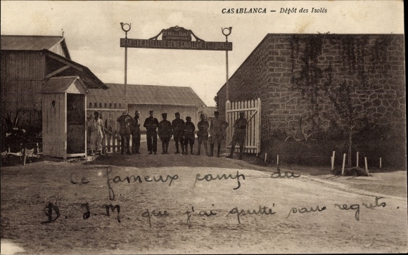 Postcard Casablanca Morocco, Depot des Isoles
