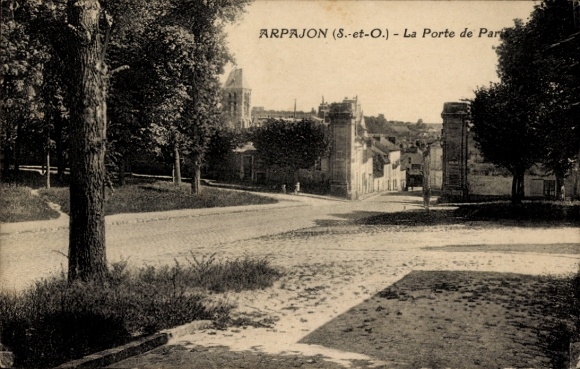Ak Arpajon Essonne, Porte de Paris