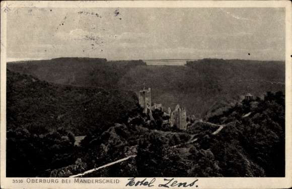 Ak Manderscheid in der Eifel, Oberburg, Eifel, schöne Landschaft,  Ruine, 