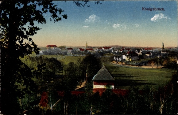 Postcard Königsbrück in Upper Lusatia, panorama