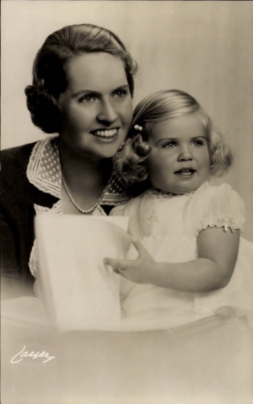 Ak Prinzessin Sibylla mit der kleinen Prinzessin Margaretha