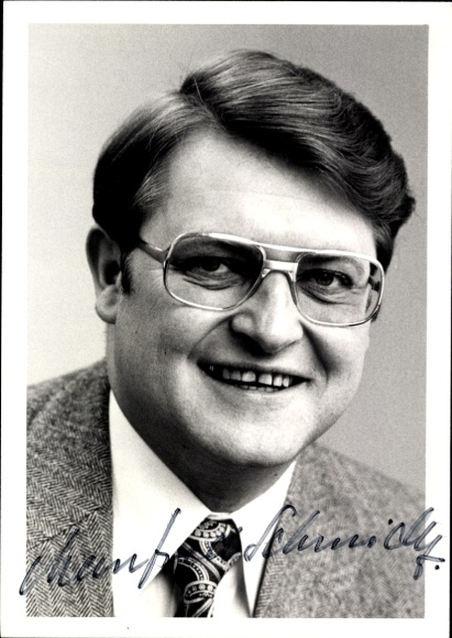 Foto Politiker Manfred Schmidt, Autogramm