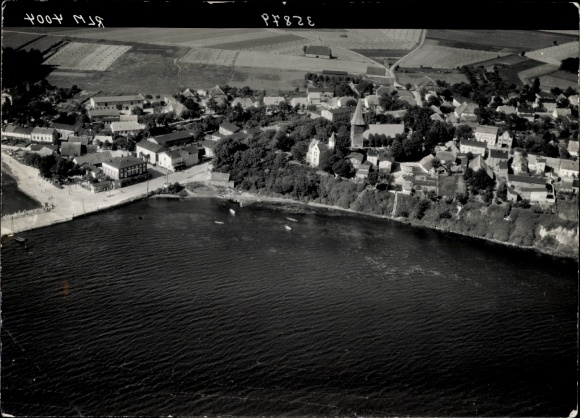 Ak Altefähr op Rügen, luchtfoto