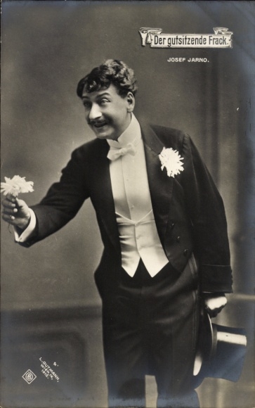 Foto Ak Schauspieler Josef Jarno, Der gutsitzende Frack