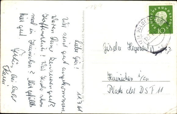 Postcard Goldenstedt in Oldenburg, Catholic Church