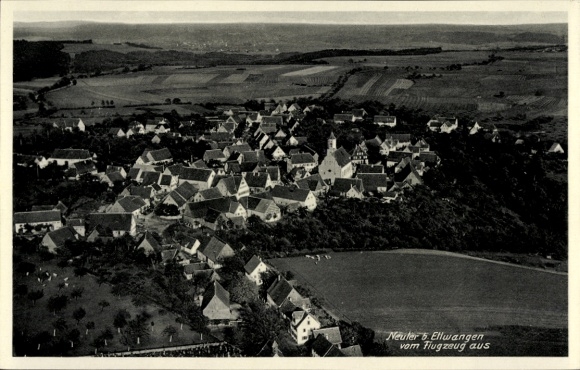 Postcard Neuler in the Ostalbkreis Württemberg, aerial photograph