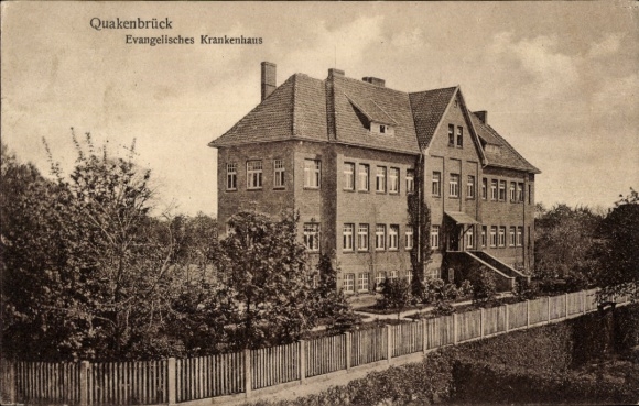 Ak Quakenbrück in Niedersachsen, Evangelisches Krankenhaus