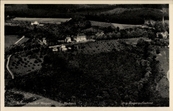 Postcard Rödgen Obersdorf Wilnsdorf in Siegerland, aerial photograph