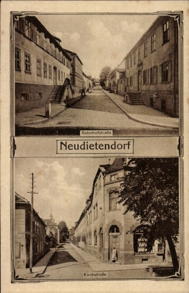 KP Neudietendorf w Turyngii, Bahnhofstraße, Kirchstraße