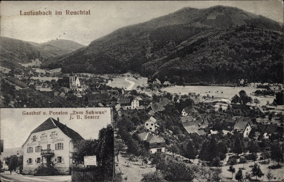 PC Lautenbach im Renchtal, Gasthof and Pension Zum Schwan, total view