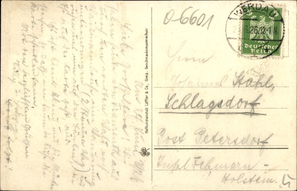 KP Reudnitz Mohlsdorf Teichwolframsdorf w Turyngii, Weidmannsruhe, dom leśny