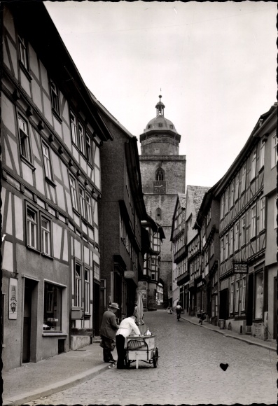 foto Alsfeld in Hessen, Untere Fuldagasse, 1955