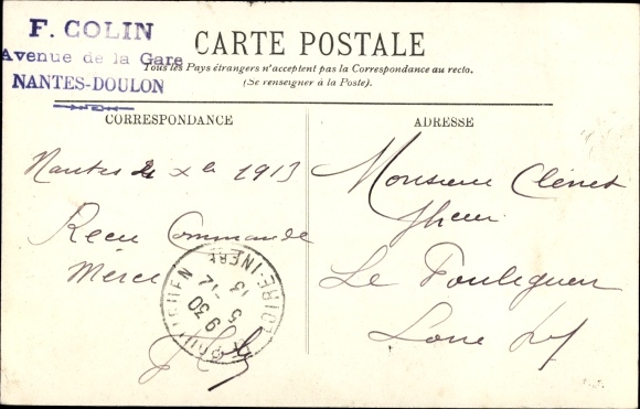 Postcard Roscoff Finistère, The Bell Tower of Notre Dame de Croatz Batz