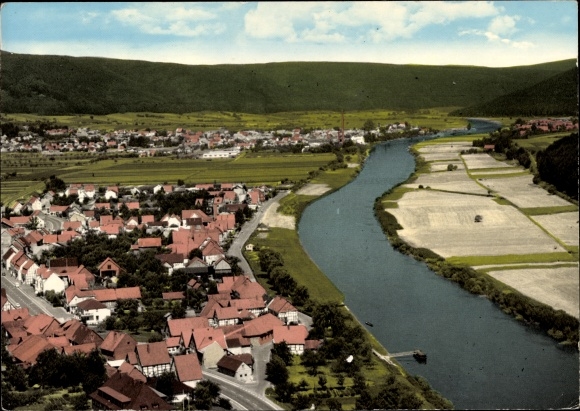 Postcard Vaake Reinhardshagen Hessen, Panorama