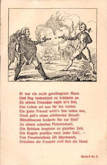 6 Ak Münchhausen, Serie 6, 1-6